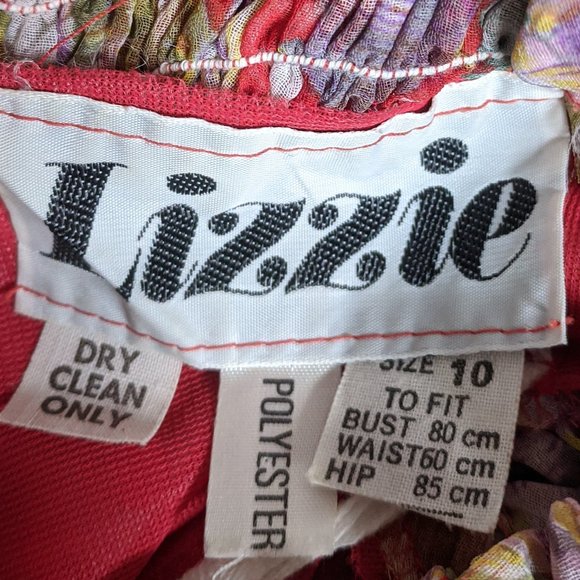 3 LAYER SPAGHETTI RUFFLED LONG DRESS SIZE 10 - Picture 7 of 7